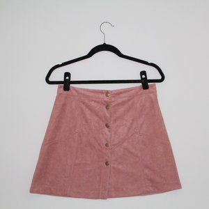 Boutique Brand Pink Vintage Suede Skirt
